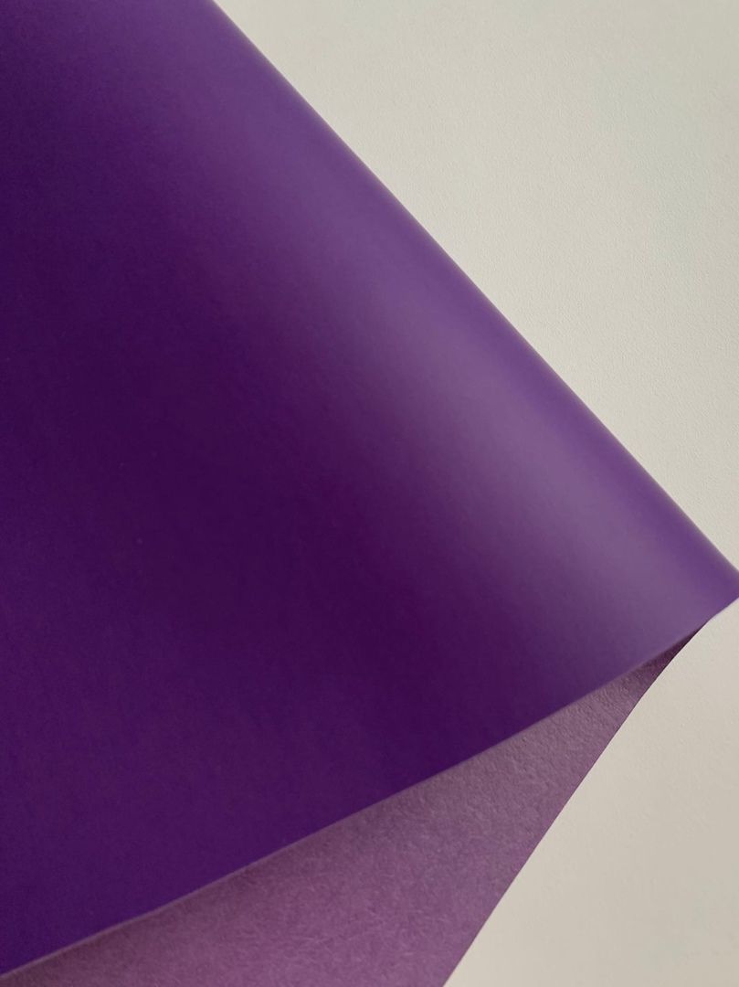 Отрез переплётного кожзама Новый матовый Фиолетовый, 33 х 70 см