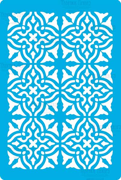 Трафарет многоразовый 15x20см Стиль Ампир фоновый #321, от Fabrika Decoru