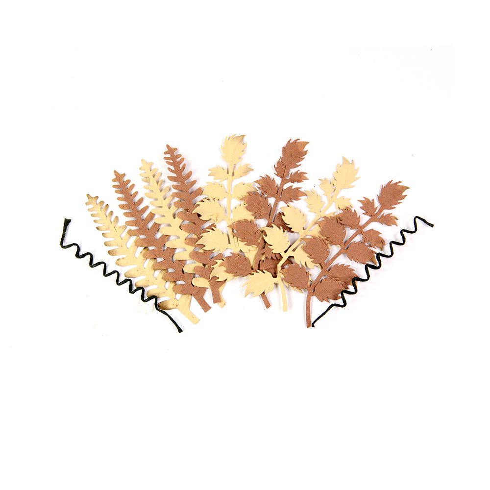 Набор листьев Ferns N Petals with Wire Twirls Des-2", 10 шт от Little Birdie