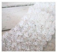 Розы на сетке - белые (10 см)
