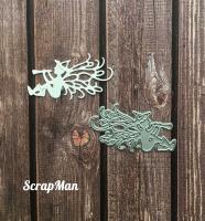 Нож для вырубки Эльф с флейтой от ScrapMan