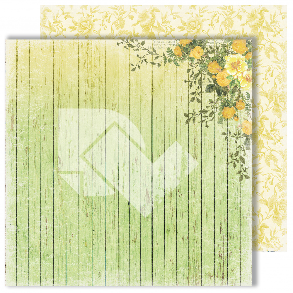 Лист двусторонней бумаги "Country mood из коллекции "Spring holidays", 30,5х30,5 см, пл. 250 г/м от DreamLight Studio