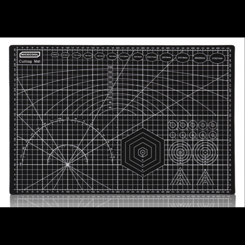 Коврик (мат) для резки "Черный"  A2 (45*60 см)