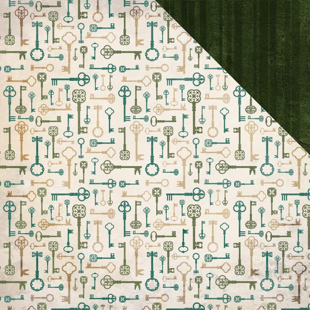 Лист двусторонней бумаги Idyllic - Enchanted от Kaisercraft, 30x30