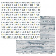 Лист двусторонней бумаги из коллекции  "Сканди. Мальчик" от "Mr.Painter", PSR-200108-1, 190 г/кв.м, 30.5 x 30.5 см