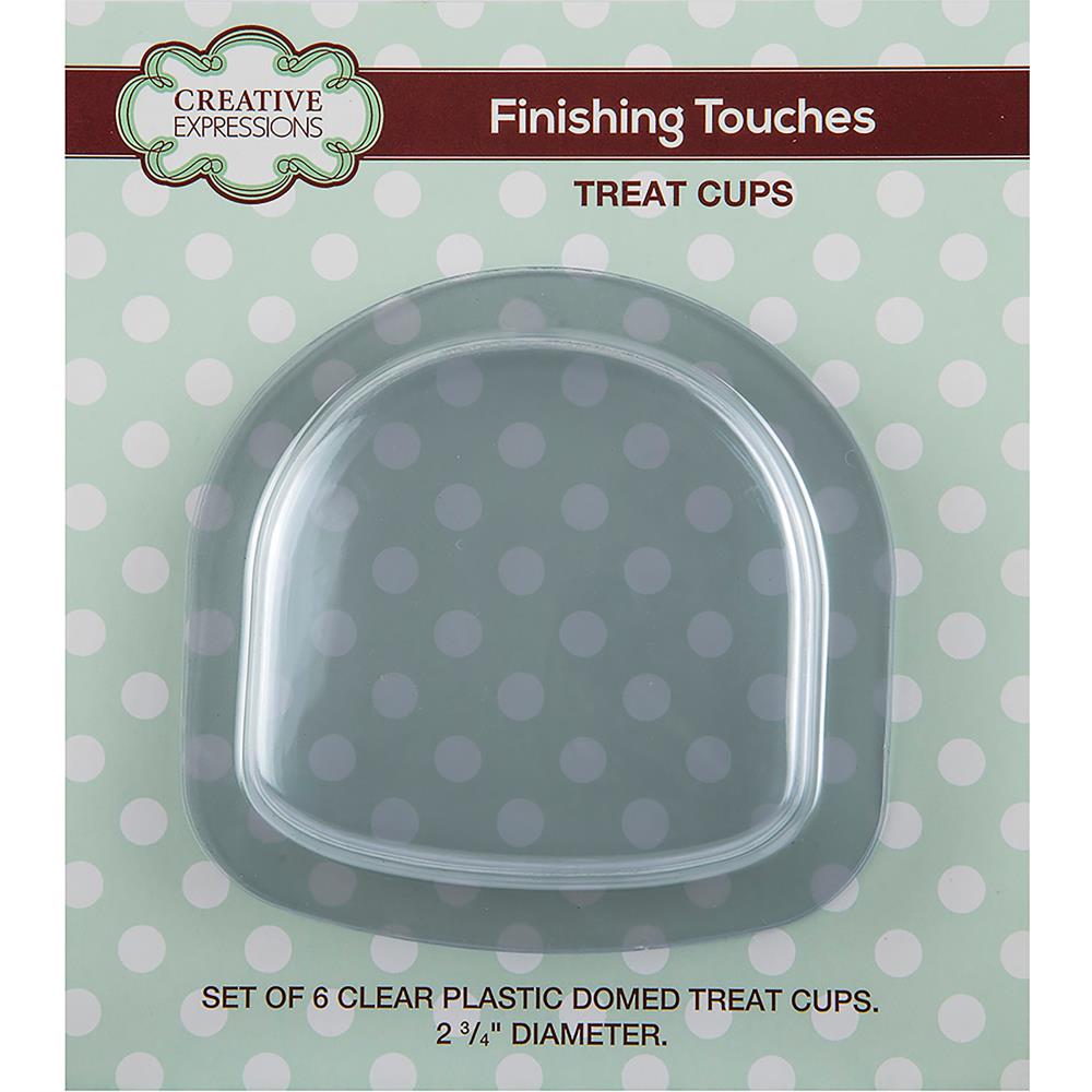 Пластиковая заготовка для шейкера Creative Expressions Domed Treat Cups  (6шт)