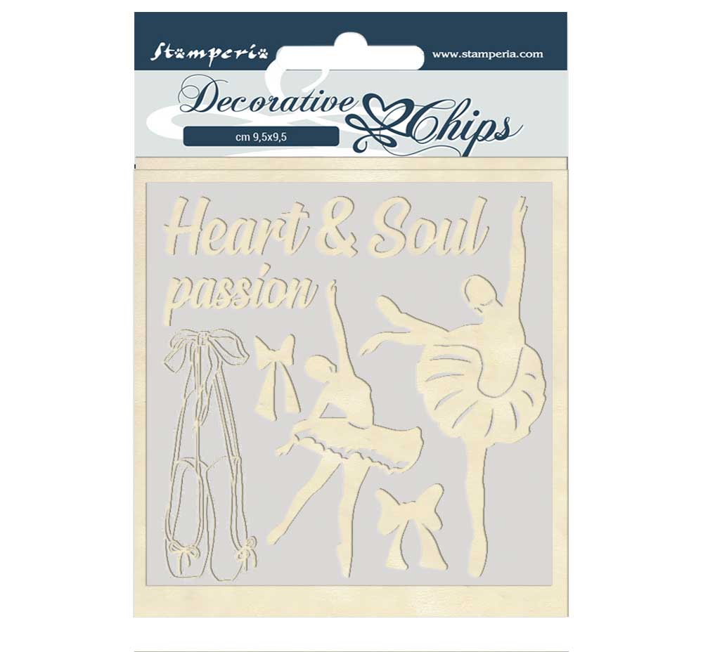 Чипборд Passion dancer от Stamperia, 14X14 см, SCB45