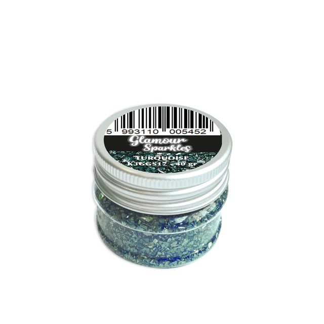 Топпинг "Glamour Sparkles" от Stamperia, 40 гр, бирюзовый, K3GGS17