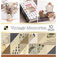 Набор бумаги для скрапбукинга DCWV - Коллекция «Vintage memories» - 30.5х30.5 см