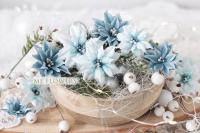 Набор пуансетий МОРОЗНОЕ УТРО от ME Flowers