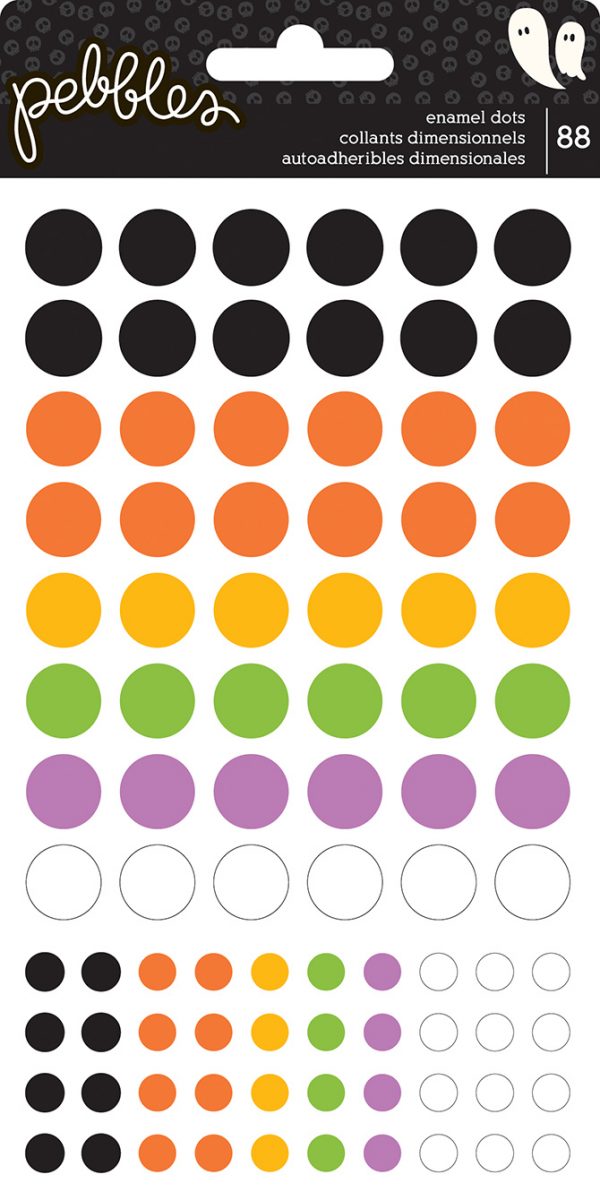 Эмалевые капли (дотсы) крупные Boo! Enamel Dots Stickers PEBBLES