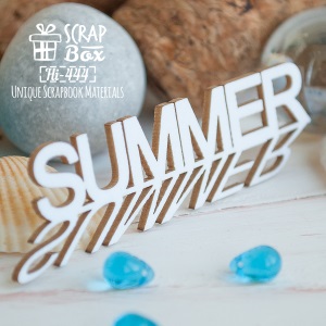 Чипборд Summer с тенью Hi-444, от ScrapBox