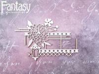 Чипборд Fantasy Вдали Композиция в цветах 2810 размер 10,4*6,9 см