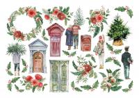 Набор высечек "Vintage winter", плотность 330 гр, от Summer Studio