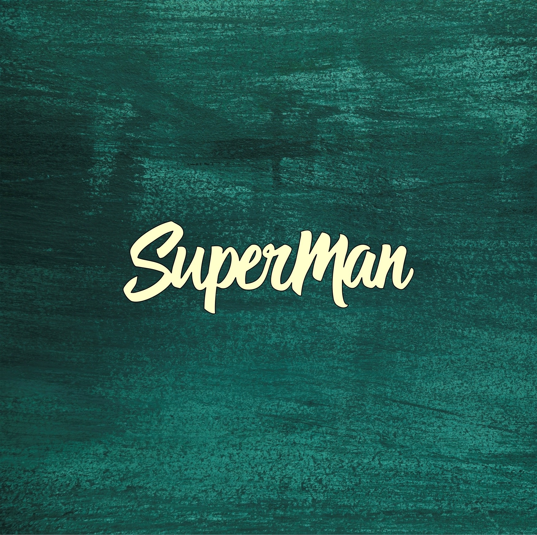Чипборд надпись "Superman" 8х2,5 см