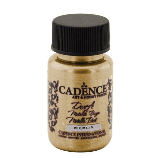 Акриловая краска Cadence Dora Metallic Paint. Sand Gold-198