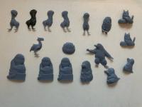 Лот миниатюры из пластика по  Гарри Поттеру (Фантастические твари), 17 элементов (Лисья Нора)