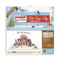 Кит набор для изготовления Поп Ап открытки Pop Up COZY WINTER от Stamperia