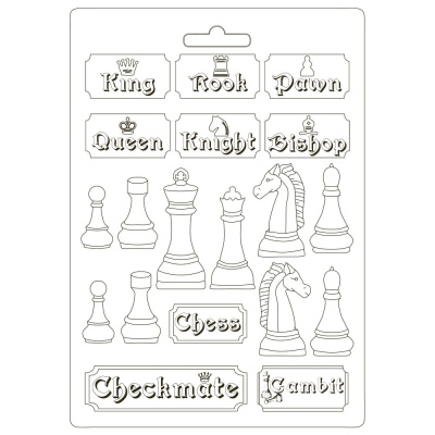Молд Alice Chessboard А4 к коллекции "Alice" от Stamperia, K3PTA4507