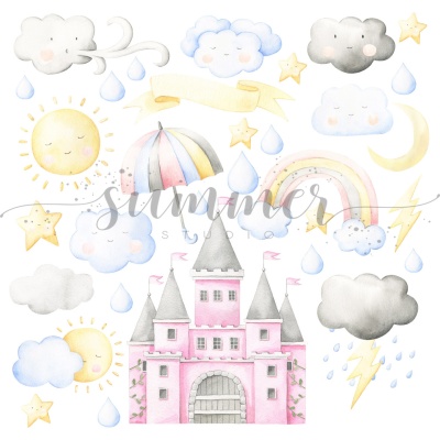 Набор для вырезания 18 листов "Детские мечты" 20х20 см (190 г/м), от Summer Studio