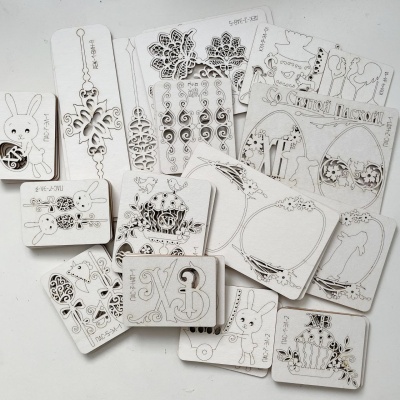 Набор фигурного картона (чипборда) "Светлая Пасха", 43 шт