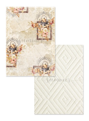 Набор двусторонней бумаги "Бархатный сезон" от GoldenScrap, формат а4, 235г, 11 листов (5 л*2 шт +бонус на обложке), арт. SS25072024