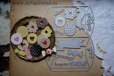 Набор ножей для вырубки Бонбоньерка, 15шт., Scrapfriend