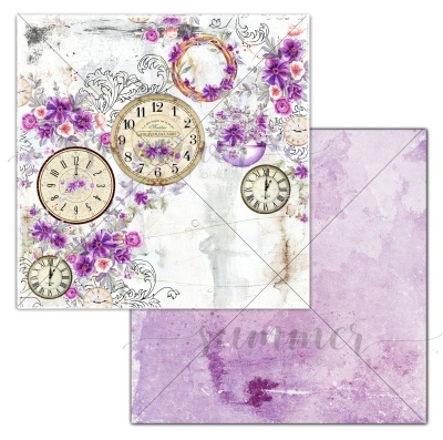 Набор двусторонней бумаги (10 листов + 1 бонус) "Amethyst" 30,5х30,5 см (190 г/м), от Summer Studio