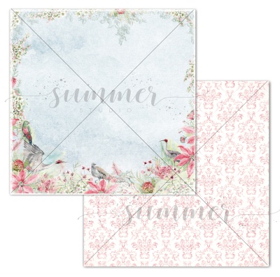 Набор двусторонней бумаги (10 листов + 1 бонус) "Райский остров" 30,5х30,5 см (190 г/м), от Summer Studio