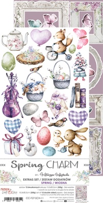 1/2 Набора с элементами для вырезания SPRING CHARM  - SPRING 15,5x30,5cm, 250 гр/кв.м, 6 л, от Craft O'Clock