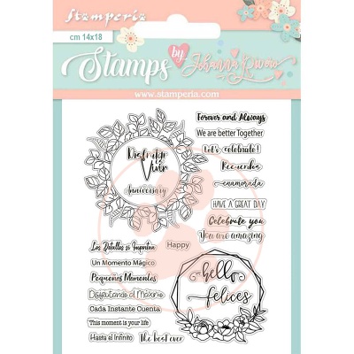 Штамп силиконовый "Праздник", 14х18 см Stamperia, WTKJR37
