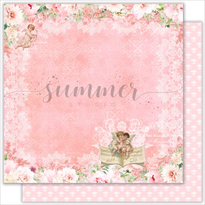 10 шт! Лист двусторонней бумаги "Особенный день" (Special day) к коллекции "Винтажная свадьба" (Vintage Wedding), 190гр, 30,5*30,5см, SS20122019-3, от Саммер Студио (Summer Studio)