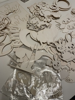 Сет заготовок для тиснения из пивного картона "Для девочек"