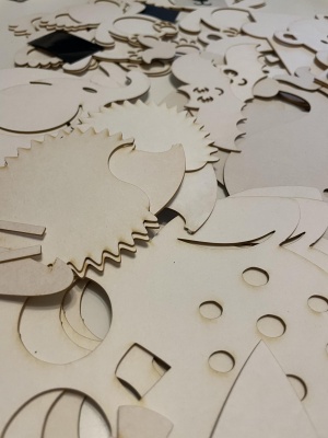 Сет заготовок для тиснения из пивного картона "Для мальчиков"