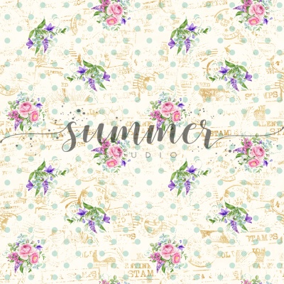 Фоновый набор двусторонней бумаги "The freshness" 20х20 см (190 г/м), от Summer Studio