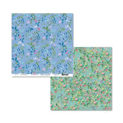 Набор двусторонней бумаги для скрапбукинга "В детском мире - девочки" от GoldenScrap, 30,5*30,5 см, 12 двусторонних листов (12х1шт), плотность 235 г/м2, GS19052025