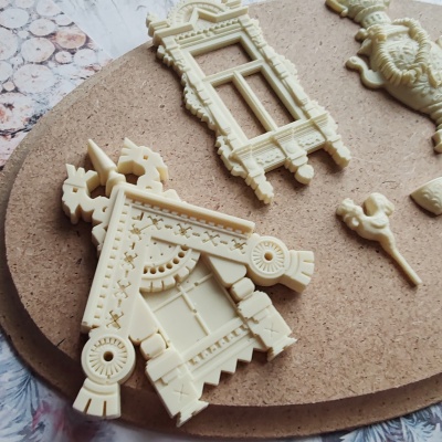 Набор отливок из пластика "Русская зима" к коллекции бумаги "Зимушка" от GoldenScrap