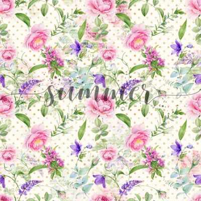 Фоновый набор двусторонней бумаги "The freshness" 20х20 см (190 г/м), от Summer Studio