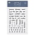 Набор прозрачных штампов Calendar ENG 01 A6, 62 элемента, от P13
