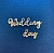 Акриловая надпись  "Wedding day"