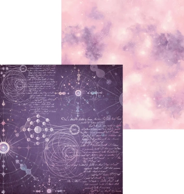 Набор бумаги для скрапбукинга “Астроном” 30,5x32 см Фоновая серия от Scrapodelie