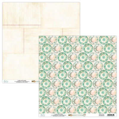 Набор двусторонней бумаги Nana's Kitchen 15,2х15,2см, 24 листа (6 дизайнов х 4), 240 г/м от Mintay paper