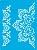 Трафарет многоразовый 15x20см Вязанная салфетка с цветами #355, от Fabrika Decoru