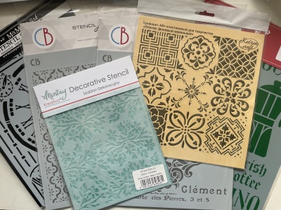 Лот Трафареты Stamperia, Ciao Bella, Mintay, Katrin Craft + подарок