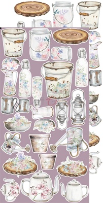 1/2 Набора с элементами для вырезания SPRING CHARM  - SPRING 15,5x30,5cm, 250 гр/кв.м, 6 л, от Craft O'Clock