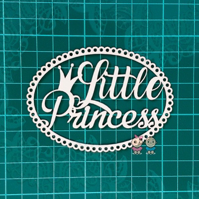 Чипборд Надпись "Little Princess" от Scrapiki, DN126