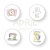 Набор фишек Cozy home 4 шт. от AprilPaper