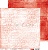 Лист двусторонней бумаги RED MOOD-04, 30х30 см, 190 г/м2, Craft O'Clock