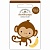 Обьемные 3D наклейки Doodlebug Doodle-Pops 3D Stickers Monkey Mike