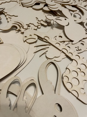 Сет заготовок для тиснения из пивного картона "Для девочек"